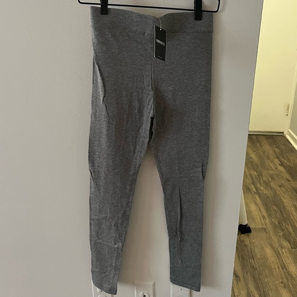 Light Grey Forever 21 Leggings - Picture 2 of 2